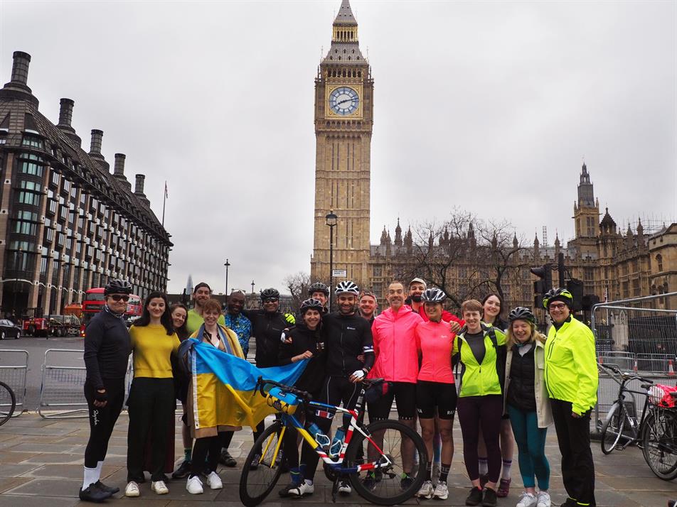 Cast From Clay CEO begins London to Lviv bike ride for Ukraine fundraiser